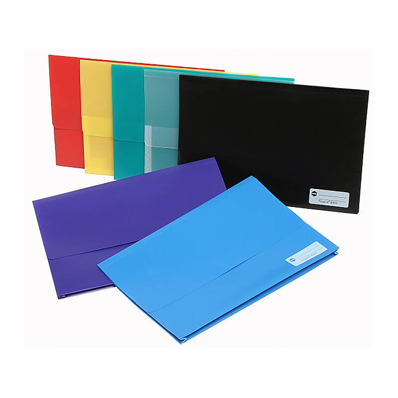 Marbig Wallet Foolscap Polypropylene Yellow