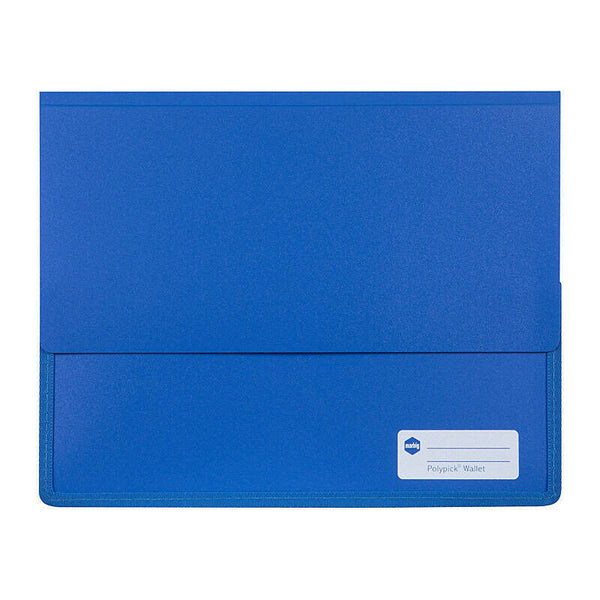 Marbig Wallet A4 Heavy Duty Polypropylene Blue