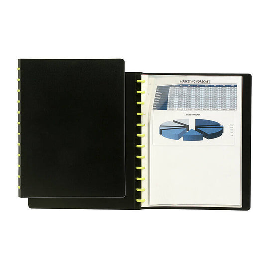 Marbig Display Book A4 Refillable Kwik Zip