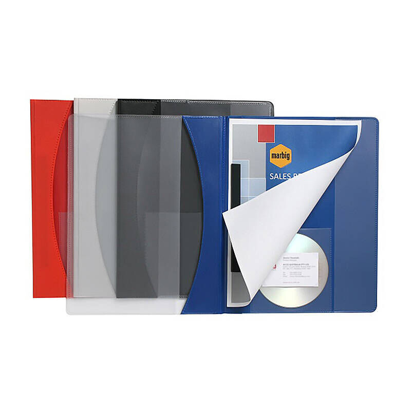 Marbig File A4 Flat Premium Ins Red