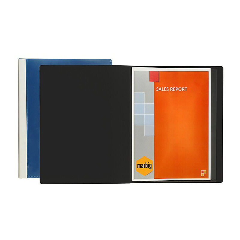 Marbig Display Book A4 Clear View 50Pg Black