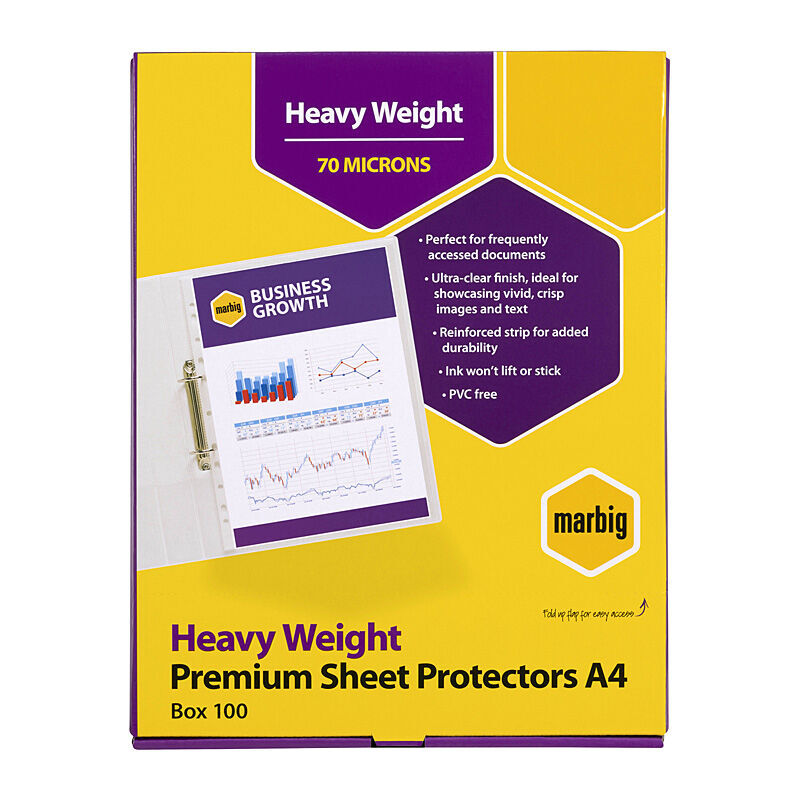 Marbig S/protectors H/w A4 Pack Of 100