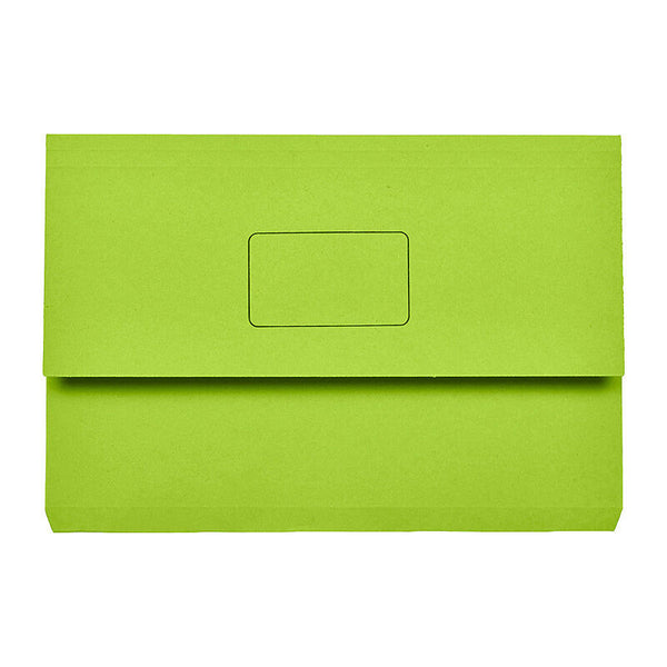 Marbig Wallet Foolscap Slim Pick Green