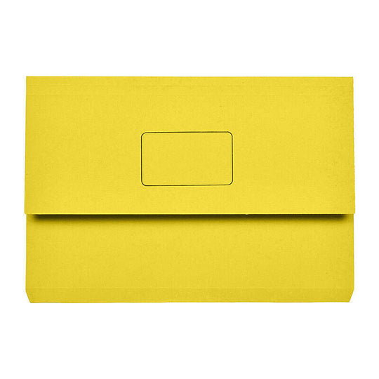 Marbig Wallet Foolscap Slim Pick Yellow