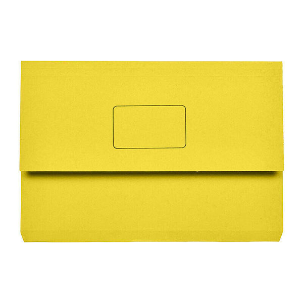Marbig Wallet Foolscap Slim Pick Yellow