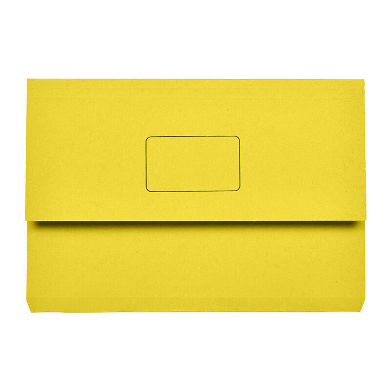 Marbig Wallet Foolscap Slim Pick Yellow