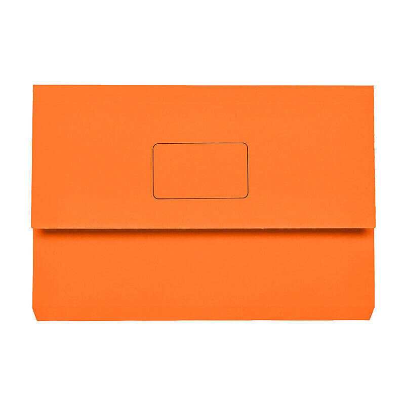 Marbig Wallet Foolscap Slim Pick Orange