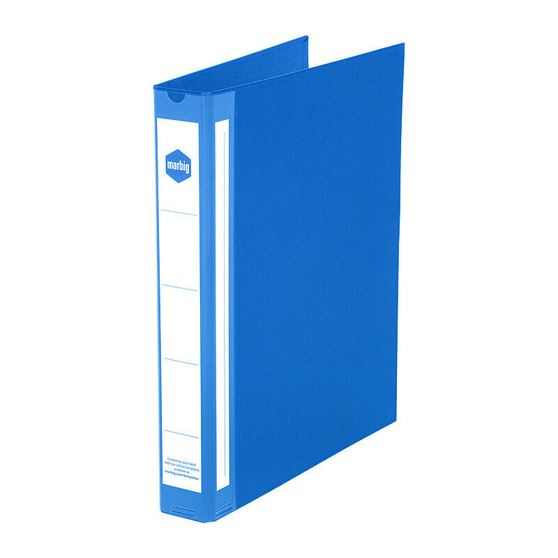 Marbig Ring Binder Dlxa4 25mm4D Pe Blue