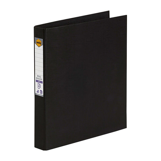 Marbig Pe Linen Binder 2D 25mm Black