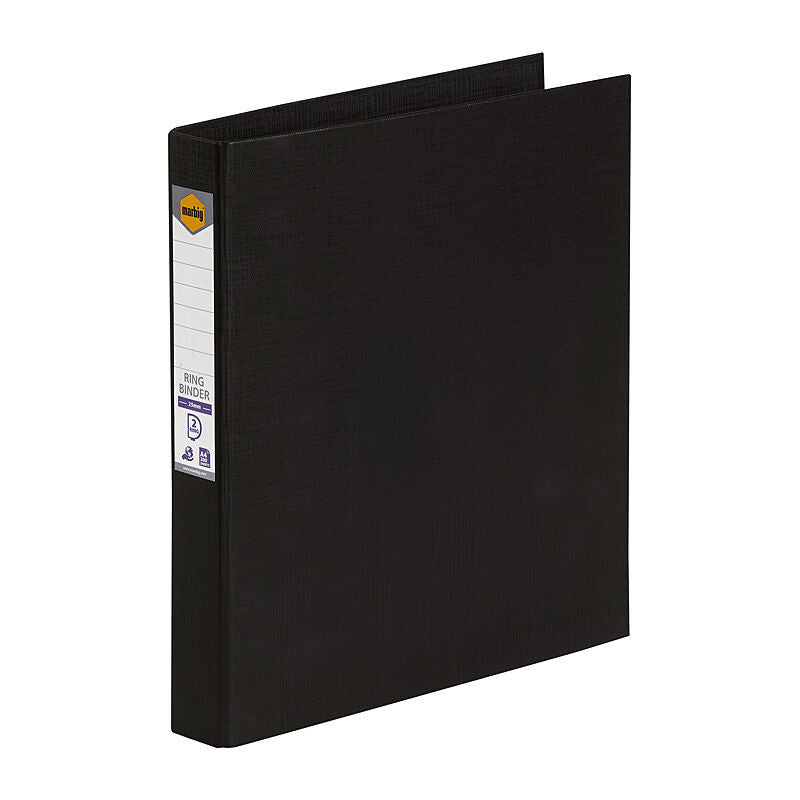 Marbig Pe Linen Binder 2D 25mm Black