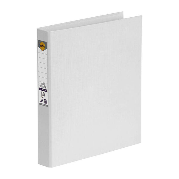 Marbig Pe Linen Binder 2D 25mm White