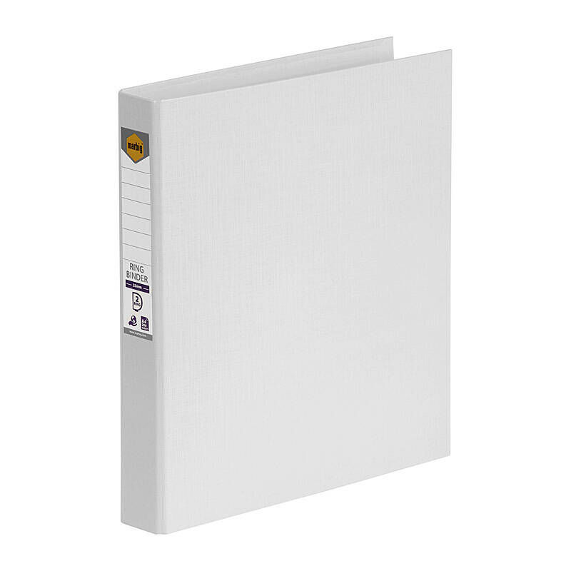 Marbig Pe Linen Binder 2D 25mm White