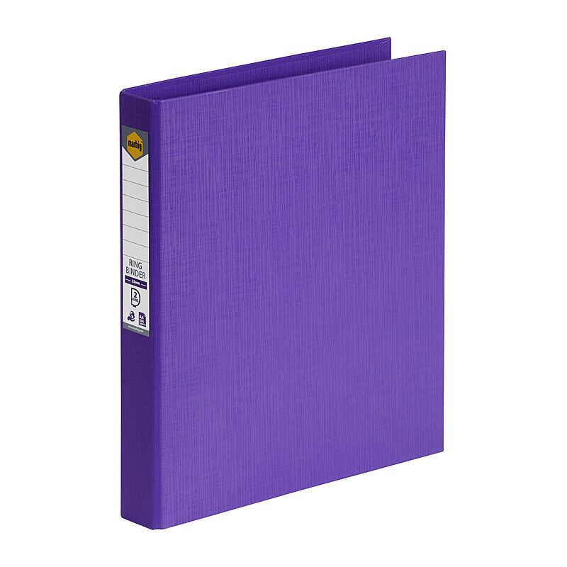 Marbig Pe Linen Binder 2D 25mm Purple