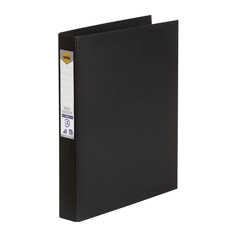 Marbig Pe Linen Binder 4D 25mm Black