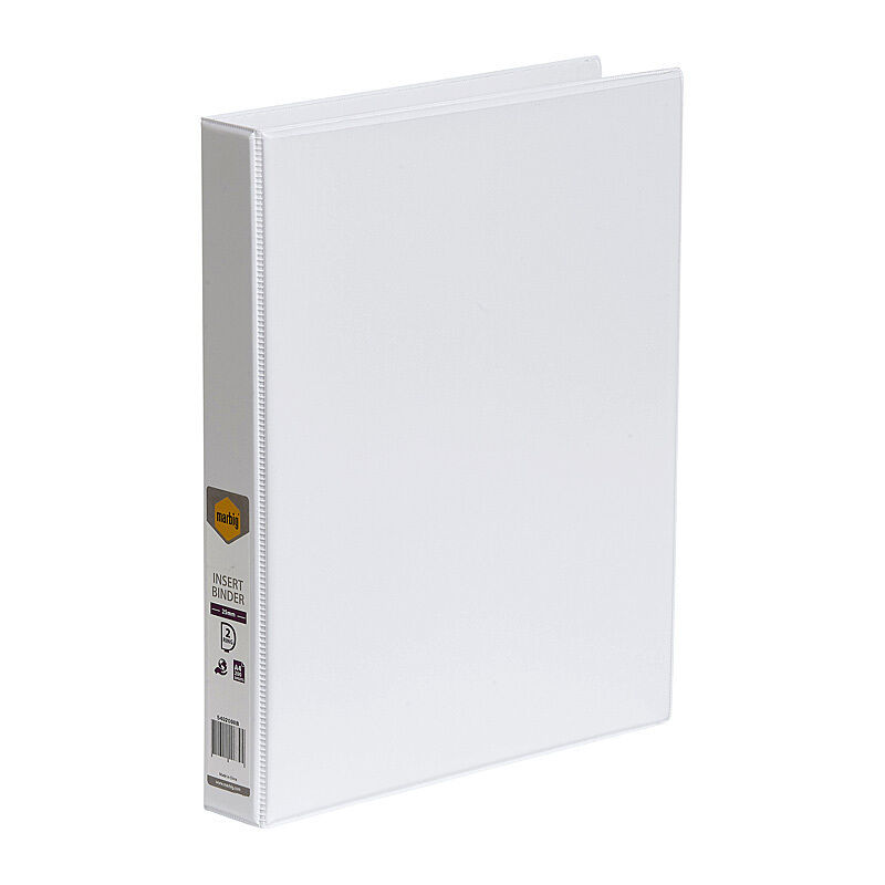 Marbig Insert Binder Clear View A4 2Dr 25mm White