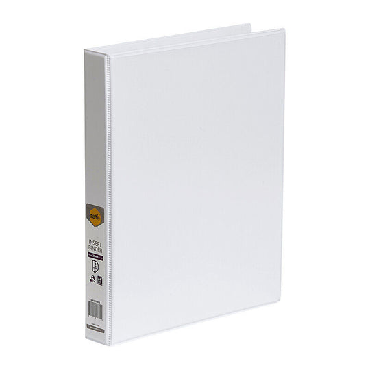 Marbig Insert Binder Clear View A4 2Dr 25mm White