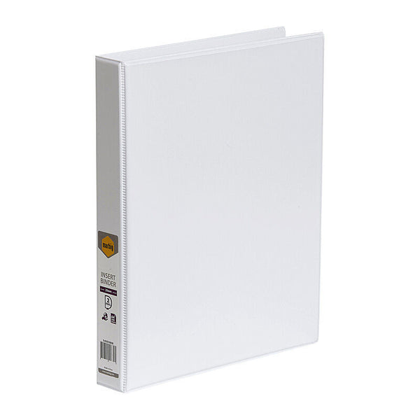 Marbig Insert Binder Clear View A4 2Dr 25mm White