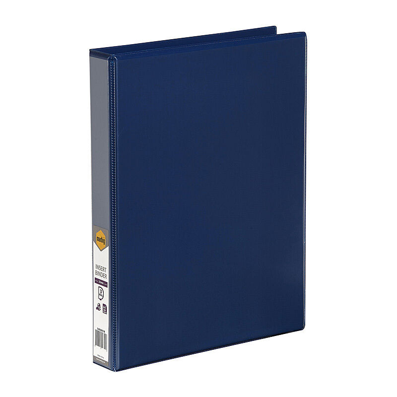 Marbig Insert Binder Clear View A4 3Dr 25mm Blue
