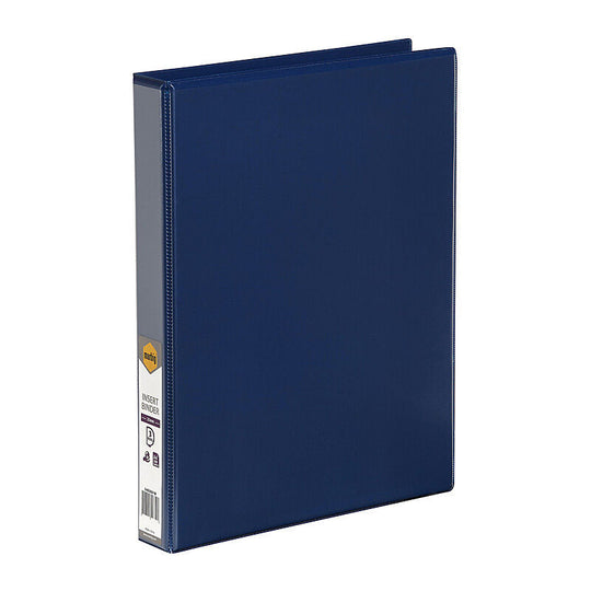 Marbig Insert Binder Clear View A4 3Dr 25mm Blue
