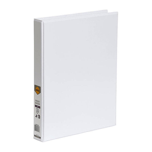 Marbig Insert Binder Clear View A4 3Dr 25mm White