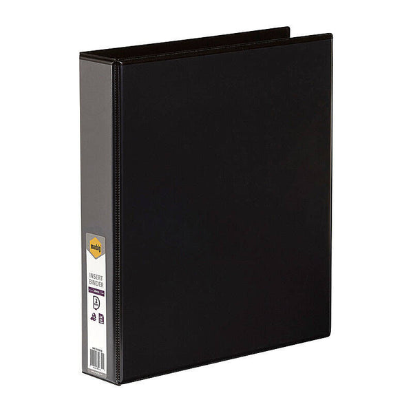 Marbig Insert Binder Clear View A4 2Dr 38mm Black