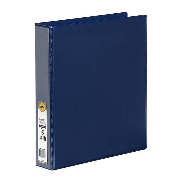 Marbig Insert Binder Clear View A4 4Dr 38mm Blue