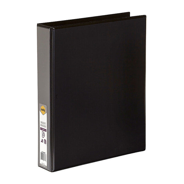 Marbig Insert Binder Clear View A4 4Dr 38mm Black