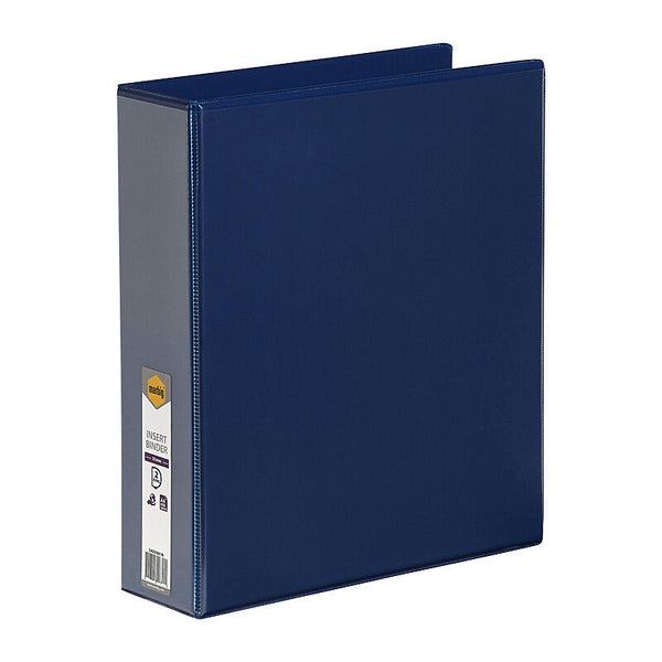 Marbig Insert Binder Clear View A4 2Dr 50mm Blue