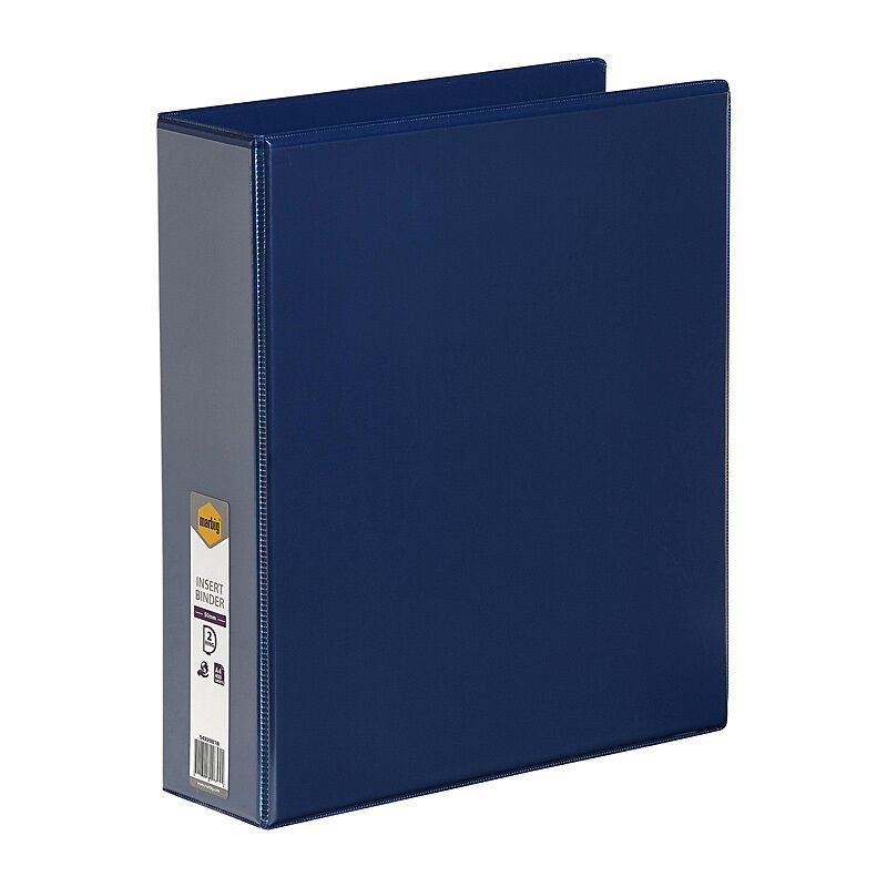 Marbig Insert Binder Clear View A4 2Dr 50mm Blue