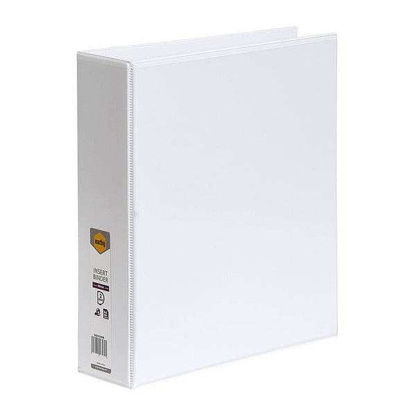 Marbig Insert Binder Clear View A4 2Dr 50mm White