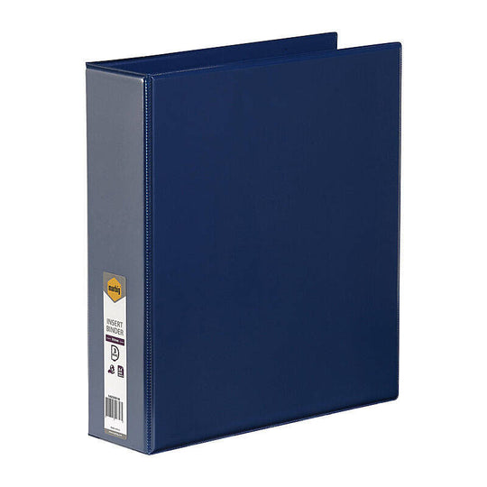 Marbig Insert Binder Clear View A4 3Dr 50mm Blue