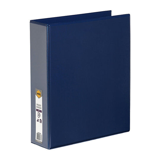 Marbig Insert Binder Clear View A4 4Dr 50mm Blue