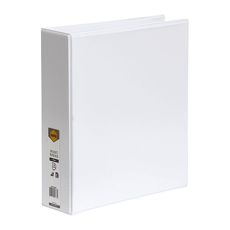 Marbig Insert Binder Clear View A4 4Dr 50mm White