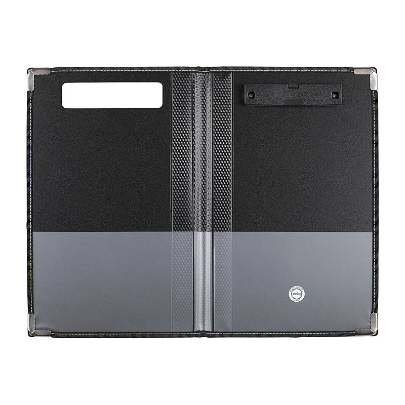 Marbig Pro Clip Folder Foolscap Black