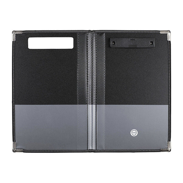 Marbig Pro Clip Folder Foolscap Black