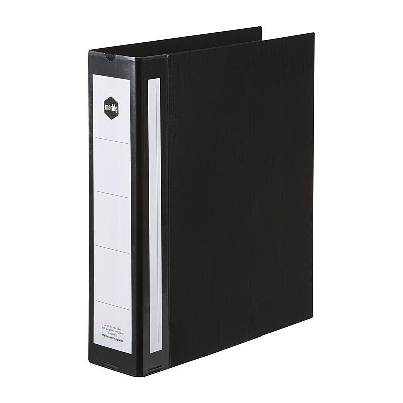 Marbig Ring Binder Dx A4 50mm 4D Pe Black