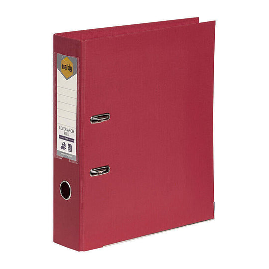 Marbig Pe Lever Arch A4 Deep Red
