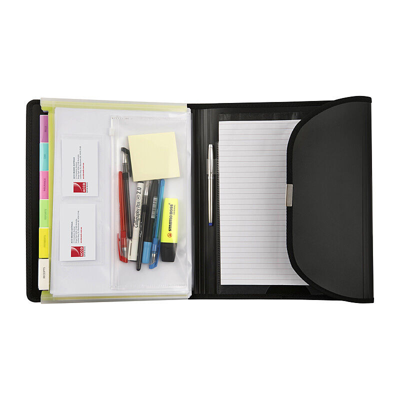 Marbig Professional Compendium 6 Pocket Polypropylene Black
