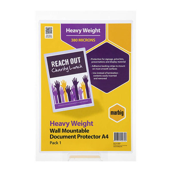 Marbig D/protect Pvc A4 Wallmount