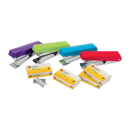 Marbig Stapler Mini Assorted 10 W/staples