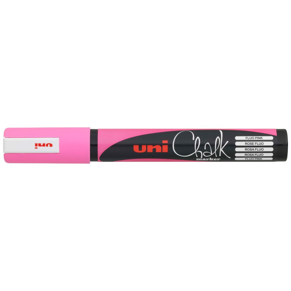 Uni Chalk Marker Bullet Fluoro Pink