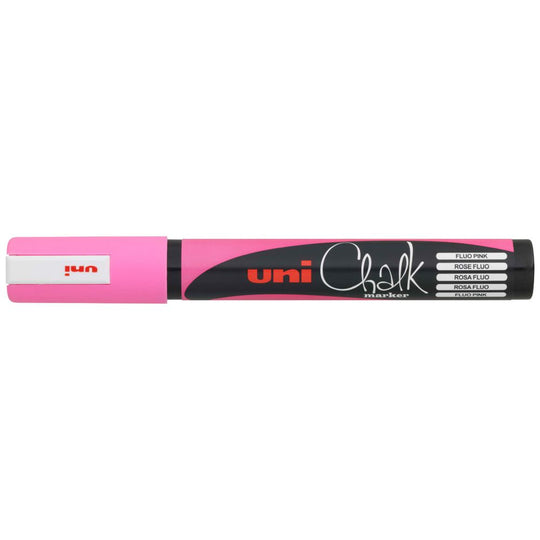 Uni Chalk Marker Bullet Fluoro Pink