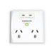 Monster 2-Port+USB Surge White