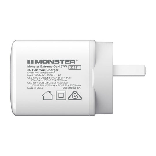 Monster Gan Wall Charger 67W