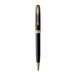 Parker Sonnet Black Lacq Gold Trim Ballpoint