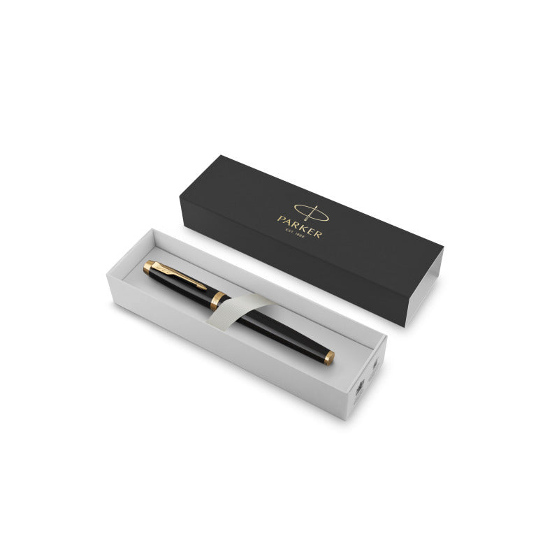 Parker Im Black Gold Trim Fountain