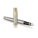 Parker Im Brushedmetal Gold Fountain Pen