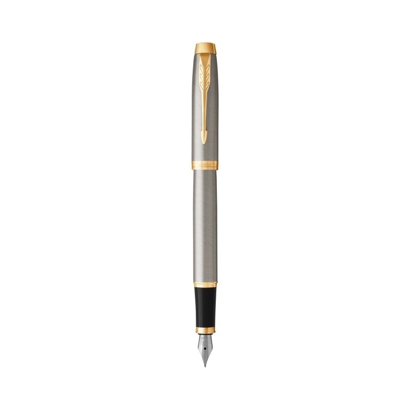 Parker Im Brushedmetal Gold Fountain Pen