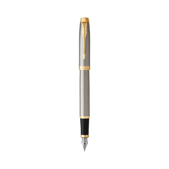Parker Im Brushedmetal Gold Fountain Pen