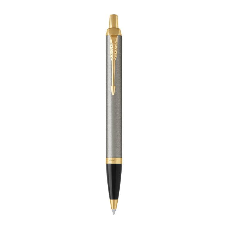 Parker Im Brshmetal Ballpoint Medium Blue